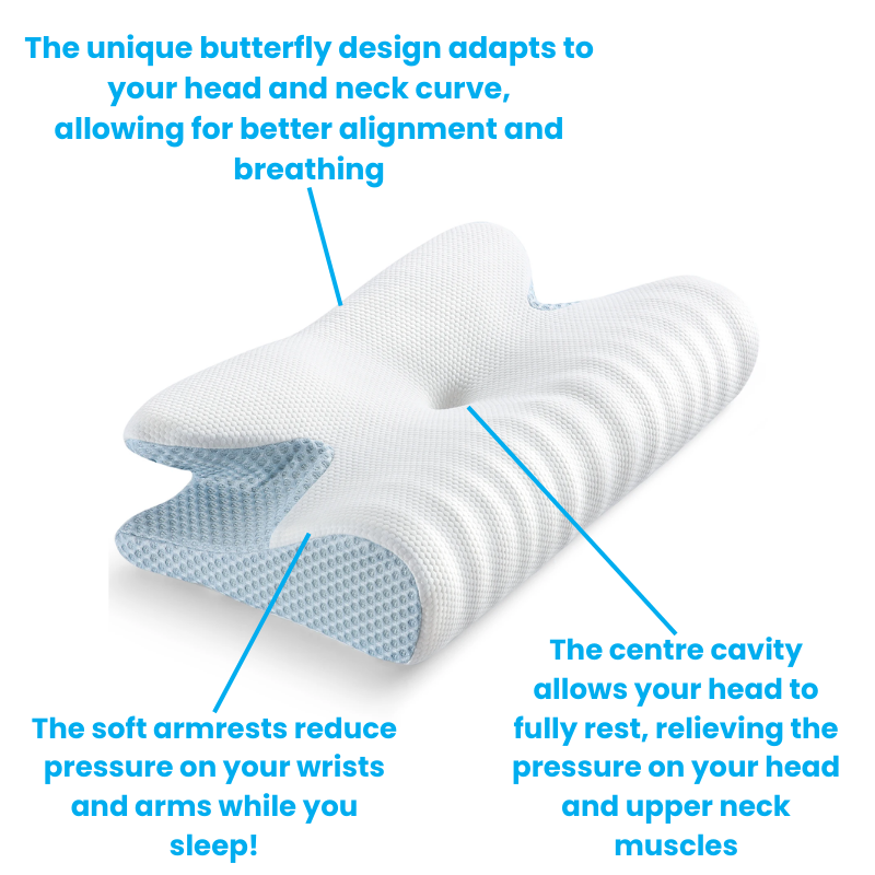 NeckSoother Butterfly Cervical Support Pillow